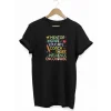24 Kasım Öğretmenler Günü Baskılı T-shirt - Siyah