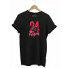 24 Kasım Öğretmenler Günü Öğretmen Hediyesi Baskılı Oversize T-shirt - Siyah