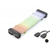 24 Pin Argb Anakart Güç Uzatma Kablosu Bükülebilir 2 Mm 108 Led Siyah ND2812B