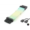 24 Pin Argb Power Supply Uzatma Kablosu Gümüş Kaplamalı Bükülebilir 2 Mm 108 Led Siyah ND2814B
