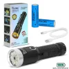 2800 Lümen Özel Seri LED Çalışma Lambası – Yeşil Lazer Özellikli, Mıknatıslı, USB Şarjlı El Feneri WT-735