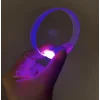 3 Modlu Pilli LED Işıklı Esnek Parti Bilekliği Mor