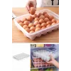 30 Yumurta Kapasiteli Yumurta Saklama Kabı -Kapaklı Pratik Yumurta Saklama Kutusu-Yumurta Organizeri