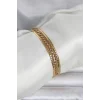 316L Çelik Gold Renk 3lü Kadın Bileklik - TJ-BB8384