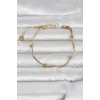 316L Çelik Gold Renk Top Zincirli Kadın Bileklik - TJ-BB8393