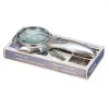 4X 6 Led Işık Aydınlatma 75Mm Optik Lens El Büyüteç