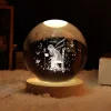 Ahşap Altlıklı Usbli Gece Lambası Küçük Prens Gün Işığı