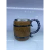 Ahşap Fıçı Çelik Kupa Kod 1152B