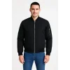 Arka Bomber Ceket - Siyah