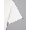 Baskılı Oversize Bisiklet Yaka T-shirt - Beyaz
