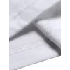 Baskılı Oversize Bisiklet Yaka T-shirt - Beyaz
