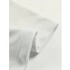 Baskılı Oversize Bisiklet Yaka T-shirt - Beyaz