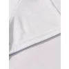 Baskılı Oversize Bisiklet Yaka T-shirt - Beyaz