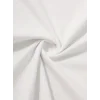 Baskılı Oversize Bisiklet Yaka T-shirt - Beyaz