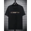 Baskılı Oversize Bisiklet Yaka T-shirt - Siyah