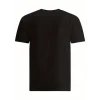 Baskılı Oversize Bisiklet Yaka T-shirt - Siyah