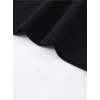 Baskılı Oversize Bisiklet Yaka T-shirt - Siyah