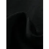 Baskılı Oversize Bisiklet Yaka T-shirt - Siyah