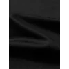 Baskılı Oversize Bisiklet Yaka T-shirt - Siyah