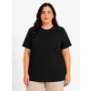 Battal Big Size Basic Tişört Bisiklet Yaka Rahat Kalıp T-Shirt - Siyah