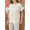 Bej T-Shirt Ve Pantolon Takım