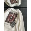Bisiklet Yaka Baskılı SweatShirt - Beyaz
