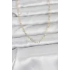 CM 14K Gold Renk Kalp Zincirli 60 cm Kadın Kolye - TJ-BKO10953