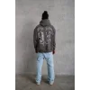 Erkek 98 Baskılı Kapşonlu Sweat - Gri