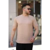 Erkek Ağaç Kabuğu Desenli Kısa Kollu T-shirt