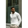 Erkek Balıkçı Zip Yaka Uzun Kollu Triko