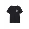 Erkek Baskılı Oversize T-shirt - Siyah