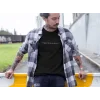 Erkek Bisiklet Yaka Baskılı Oversize T-Shirt - Siyah