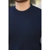 Erkek Bisiklet Yaka Petek Dokulu Kısa Kollu Triko Tişört
