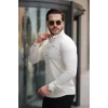 Erkek çıtçıt Düğmeli Dikiş Detaylı Uzun Kollu Gömlek
