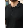 Erkek Düğmeli Yaka Kısa Kollu Triko Tişört