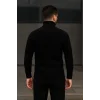 Erkek Fitilli Triko Kazak 2li Set Beyaz Siyah Regular Balıkcı Yaka Tam Boğazlı Triko Seti Modeli Kazak