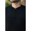 Erkek Hakim Yakalı Kısa Kollu Pamuklu T-shirt