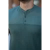 Erkek Hakim Yakalı Kısa Kollu Pamuklu T-shirt