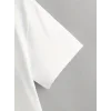 Erkek Kısa Kollu Bisiklet Yaka Baskılı Süprem Tişört