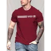 Erkek Kısa Kollu Nasa Baskı Basic Erkek T-shirt
