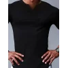 Erkek Kısa Kollu V Yaka Süprem T-shirt