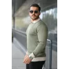 Erkek Kol Ve Yaka Detaylı Uzun Kollu Triko