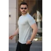 Erkek Mini Jakarlı Kısa Kollu T-shirt