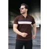 Erkek Örgü Desenli Renkli Kısa Kollu Triko Tişört