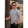 Erkek Oversize Bisiklet Yaka Kısa Kollu T-shirt