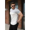Erkek Parçalı Renk Kısa Kollu Tişört