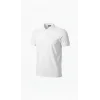 Erkek Pike Kumaş Düğmeli Yaka Regular Fit Günlük Kısa Kol Tişört T-shirt - Beyaz