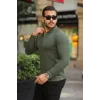 Erkek Pirinç Desenli Uzun Kollu Yakalı Triko