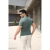 Erkek Polo Yaka Fermuar Detaylı Tişört