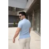 Erkek Polo Yaka Fermuar Detaylı Tişört